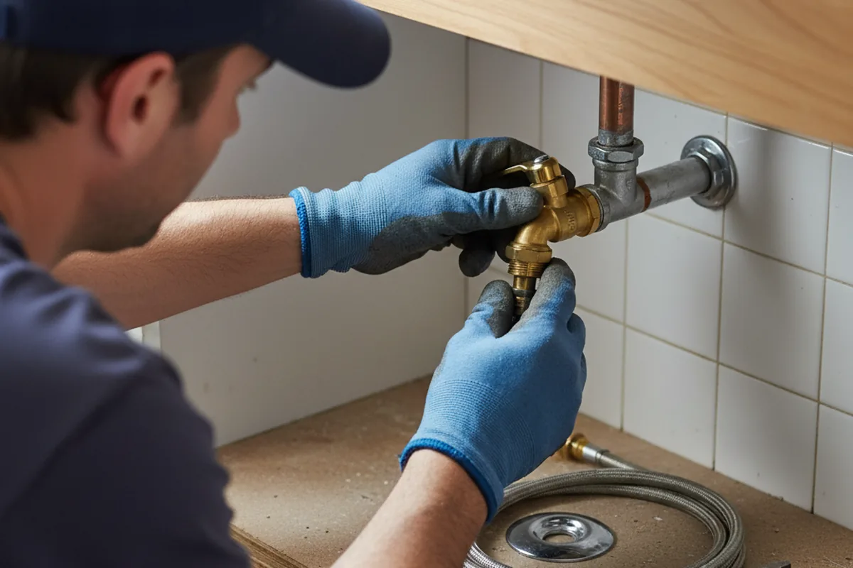 Shutoff valve and fitting work during Emergency Plumbing in Pasadena